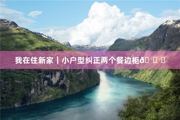 我在住新家｜小户型纠正两个餐边柜😄